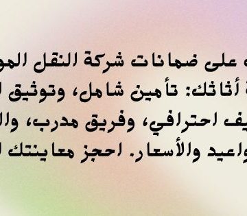 تعرّف على ضمانات شركة النقل الموثوقة لحماية أثاثك 360x315